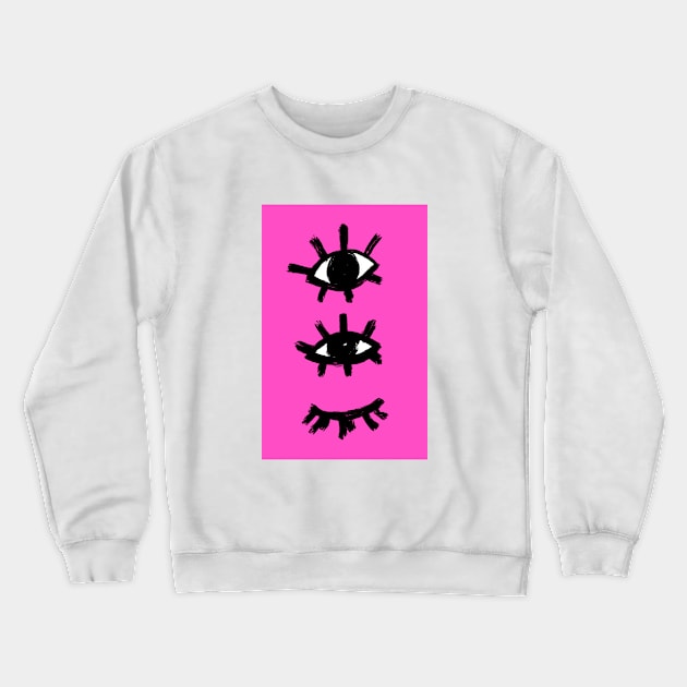 The vertical all knowing eyes Crewneck Sweatshirt by geep44